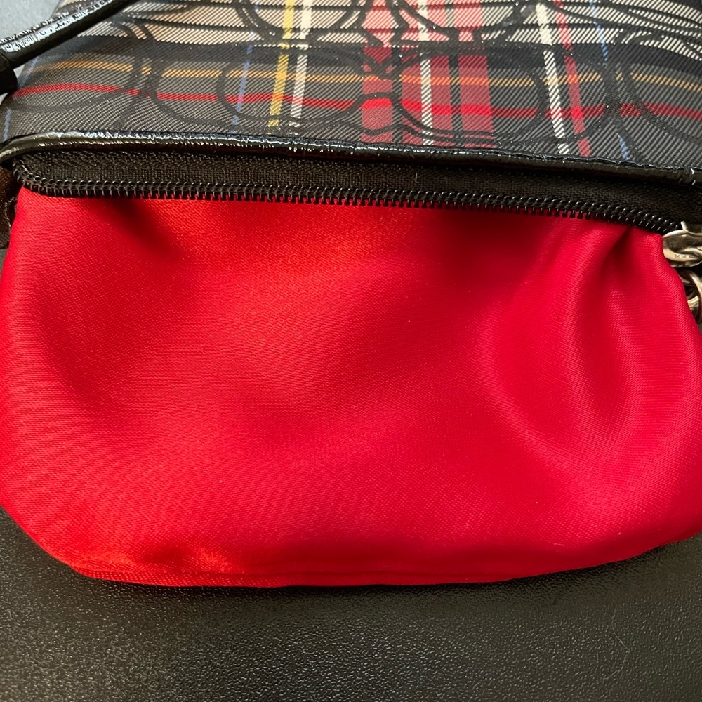 Coach Poppy Rare Graphic Plaid Wristlet Excellent Condition No Call Outs - Picture 8 of 12